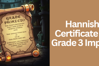 Hannish Certificate Of Grade 3 Import