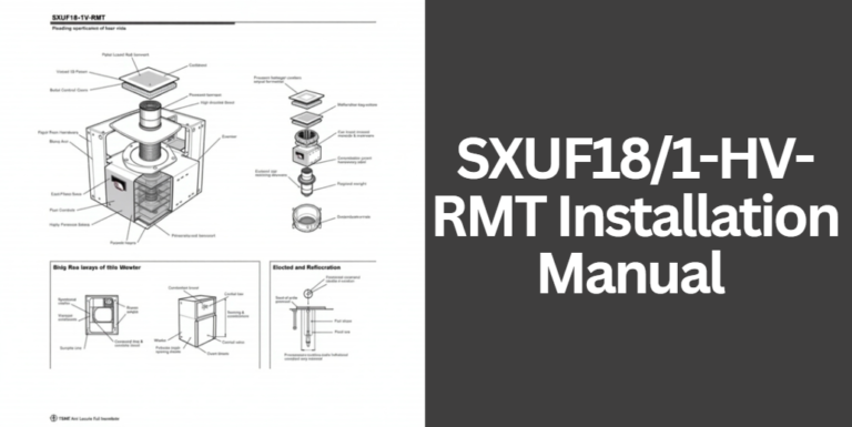 SXUF18/1-HV-RMT Installation Manual